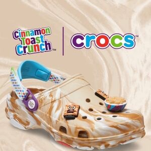 Size 8 new in box Cinnamon Toast Crunch Crocs